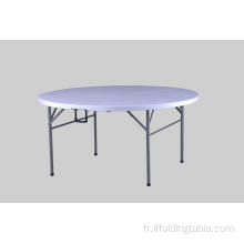 5 pi ronde pliée en demi-table